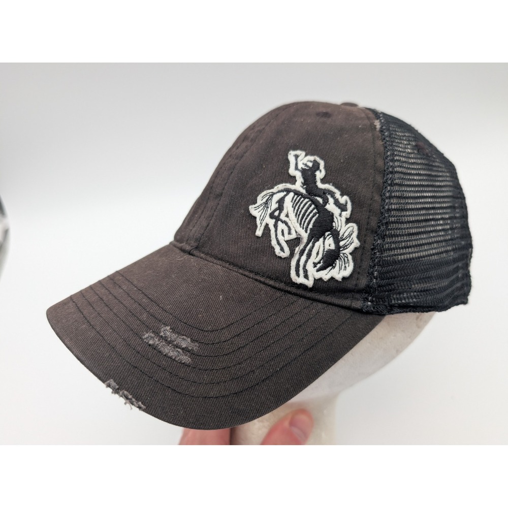 Gary Allan Black Trucker Hat Distressed Bronco Country Music Concert Mesh Cap